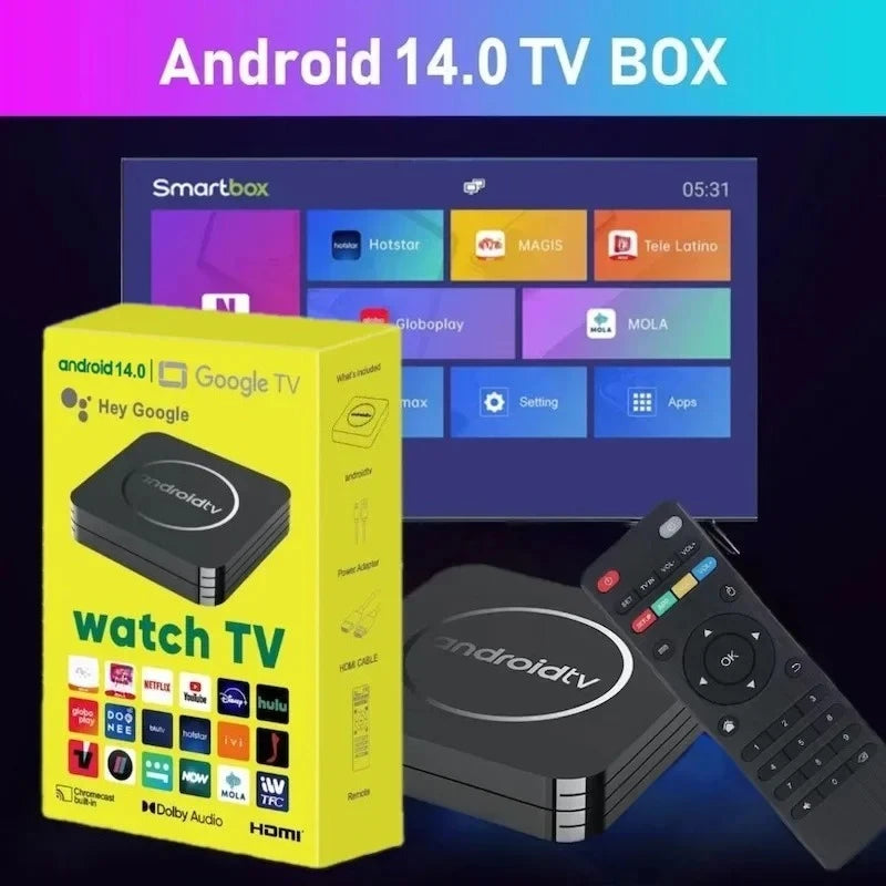 Q3 Smart TV Box Android 14 Allwinner H3 Quad Core Wifi 2.4G HDR 8K 4GB 64GB Media Player Set Top Box IPTV Youtube Google Play