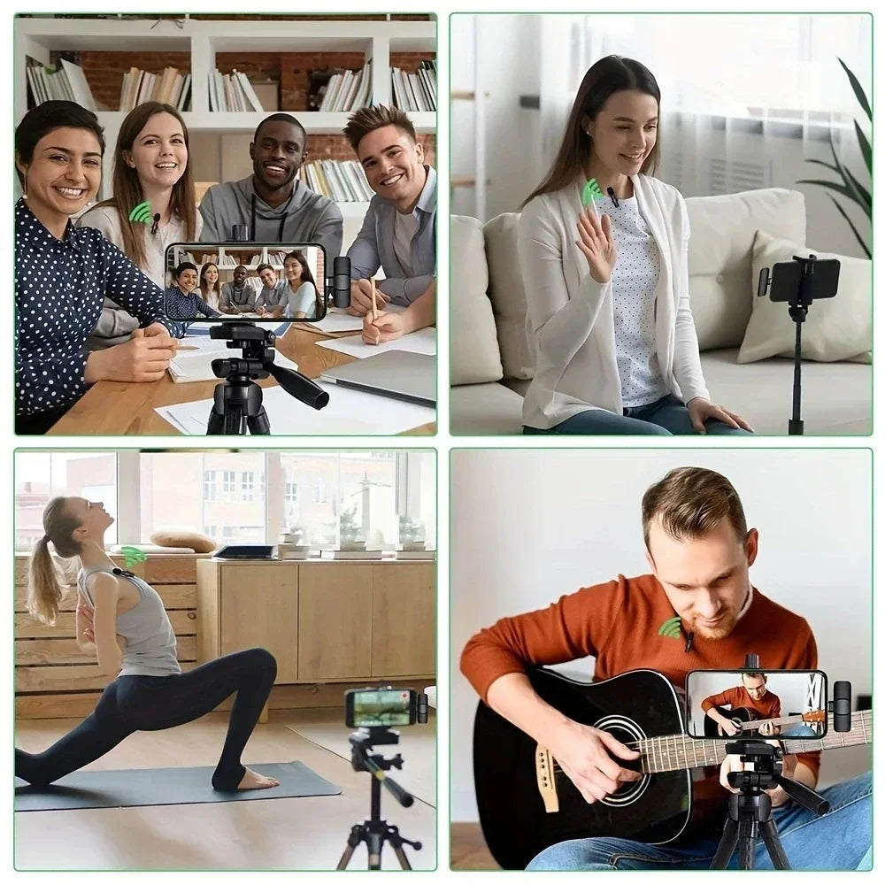 2.4G Wireless Lavalier Microphone – Crystal-Clear Audio for Content Creators