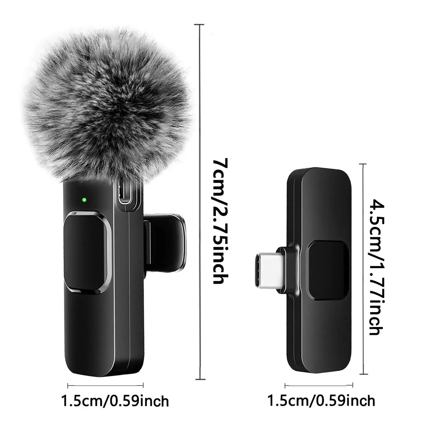 2.4G Wireless Lavalier Microphone – Crystal-Clear Audio for Content Creators