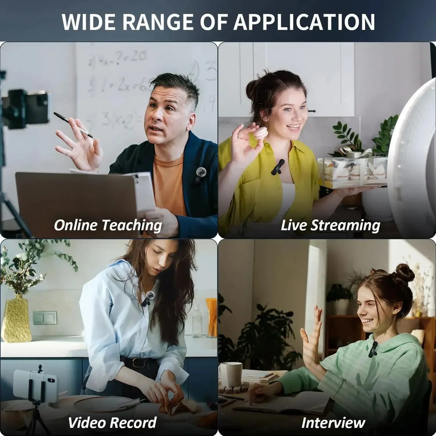 2.4G Wireless Lavalier Microphone – Crystal-Clear Audio for Content Creators