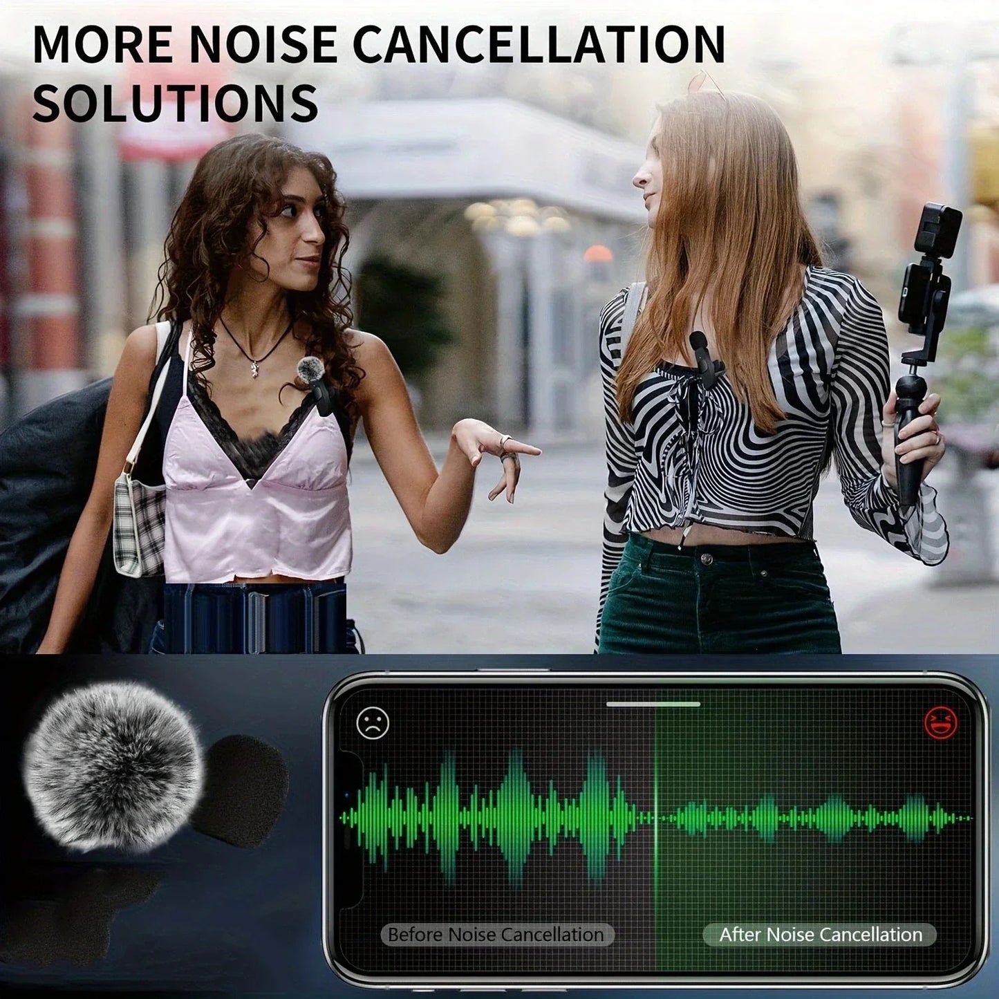 2.4G Wireless Lavalier Microphone – Crystal-Clear Audio for Content Creators