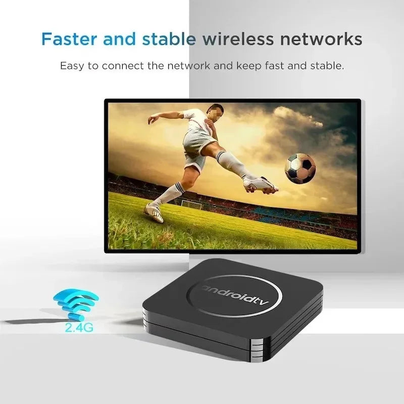 Q3 Smart TV Box Android 14 Allwinner H3 Quad Core Wifi 2.4G HDR 8K 4GB 64GB Media Player Set Top Box IPTV Youtube Google Play