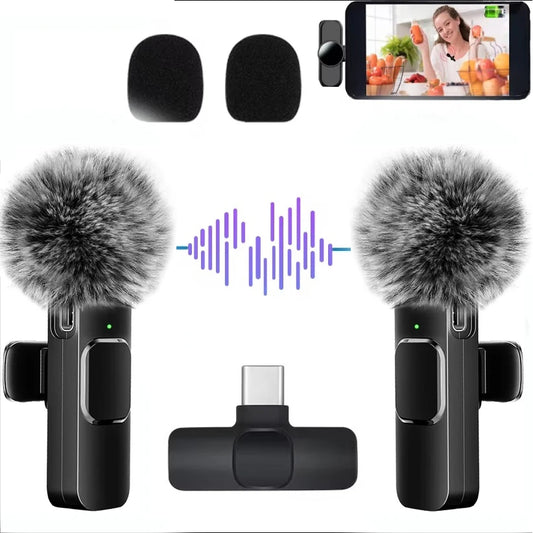 2.4G Wireless Lavalier Microphone – Crystal-Clear Audio for Content Creators
