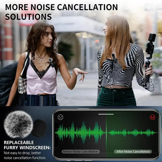 2.4G Wireless Lavalier Microphone – Crystal-Clear Audio for Content Creators