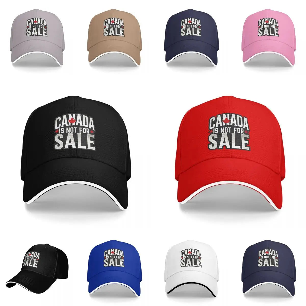 "Canada is Not for Sale" Adjustable Cotton Baseball Cap